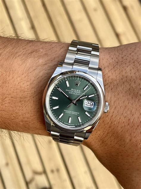 rolex datejust green mint|Rolex Datejust mint green 36.